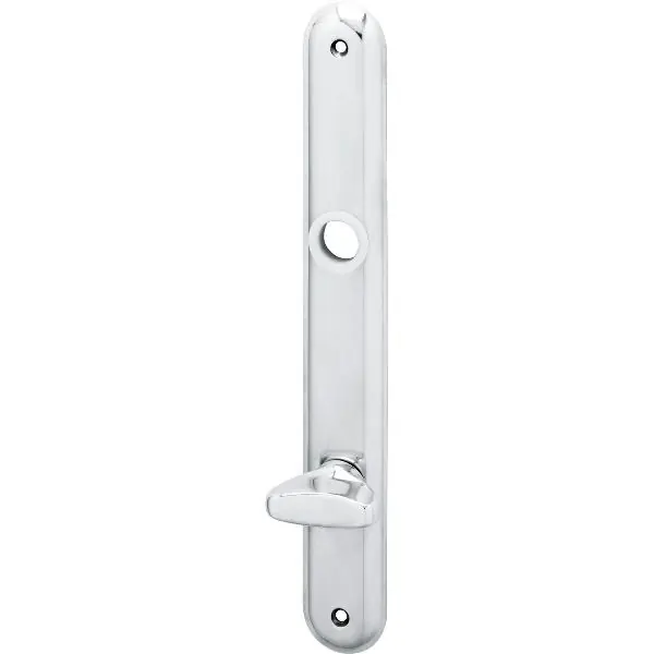 Štítek WG 500 Elegant, WC 90 mm s knoflíkem, leštěný hliník Výprodej