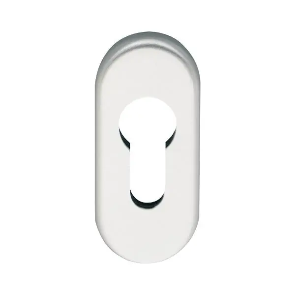 Must-Have Klíčová oválná rozeta PZ, 70 x 33 x 7 mm, hliník stříbrný elox