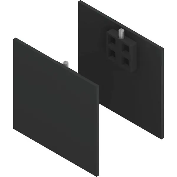 Cenově Výhodný SOLIDO 100/HELM sada krytek pro kryt D/S dist. profil 2 x 15/1 x 9 mm černá