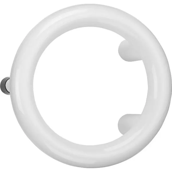 Kulaté madlo pro příčky, průměr 210 mm, bílý plast RAL 9010 Hit Sezóny