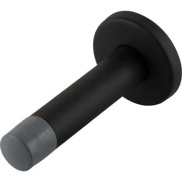 Horká Nabídka MARCHESI stěnový tlumič dveří - ø 20 mm, gumová krytka, D= 100 mm, černá