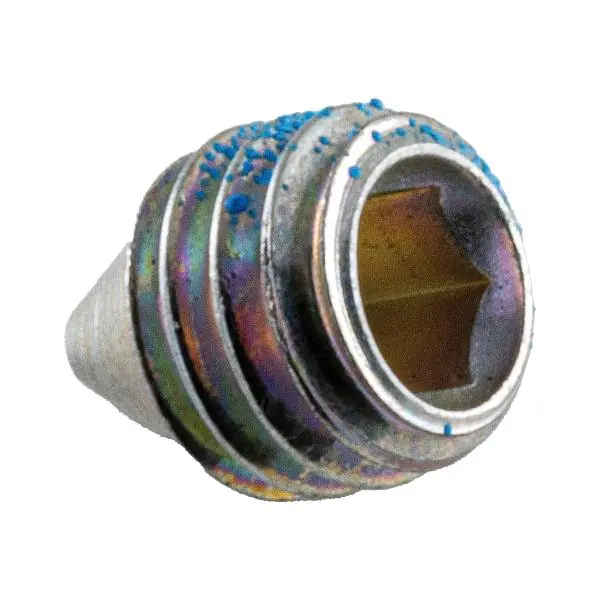 Závitový čep pro závlačku a štěrbinový klín M 6 x 7 mm, ocel poniklovaná Akce