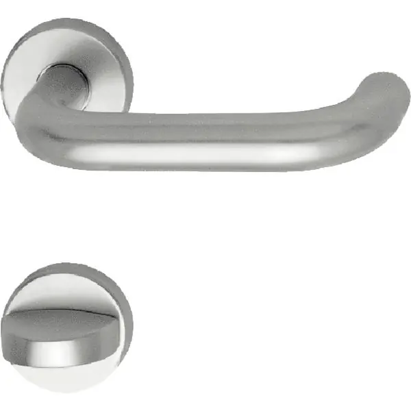Dveřní kování GEOS 1754/D6K,objekt. klika-klika, hliník, rozeta WC tl.43mm Časově Omezené