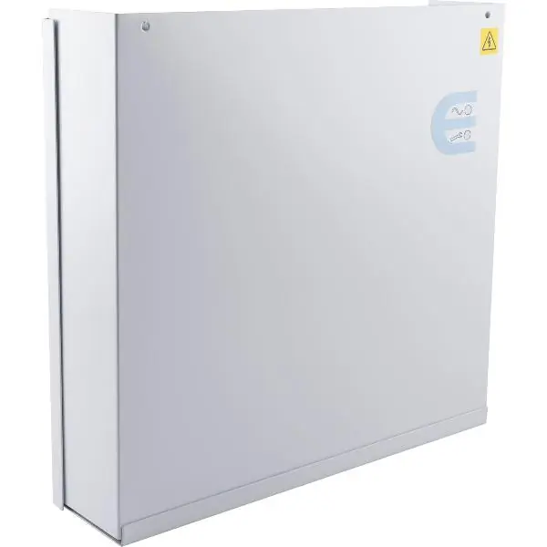 Levný SALTO napájecí jednotka 12 V DC, 3 A v kov.krytu, 330x355x80mm, ocel s bílým po.