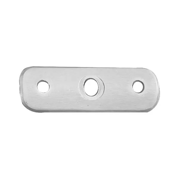 Destička k našroubování 65 x 22 mm, rovná pro rovné madlo, nerez Koupit Online