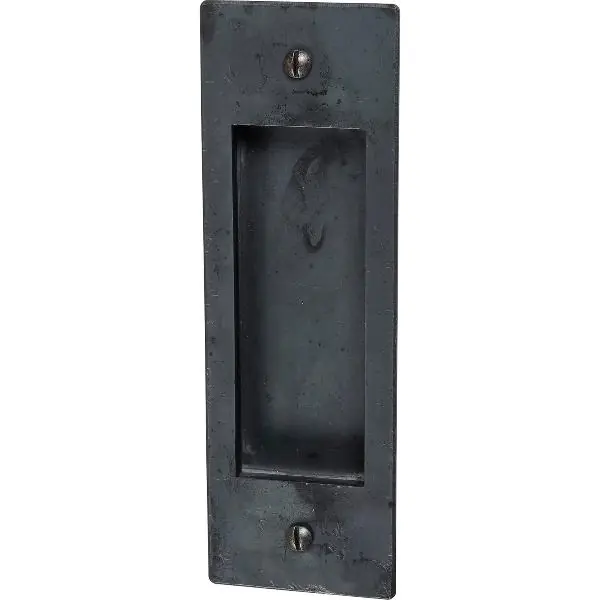 Mušle pro posuvné dveře 40 x 110 mm, černá ocel Sezónní Sleva