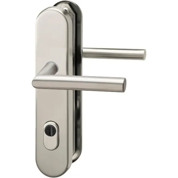GRUNDMANN bezpečnostní sada klika-klika 2552 L-tvar, KZS, 8,5mm, RC2, nerez mat Akce