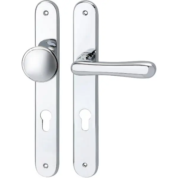 Dveřní kování ELEGANT 22, domov.dveře,klika-koule,mosaz chrom, dlouhý štítek, PZ Speciální Cena