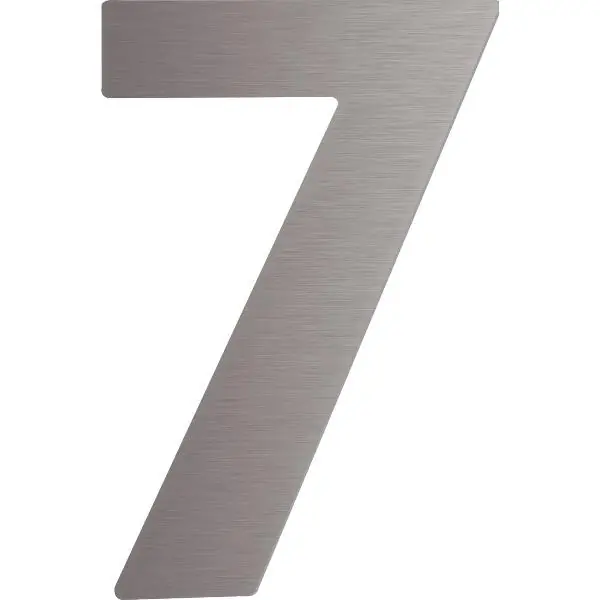 Číslice se dvěma trny se závity M 5, typ 7, výška 120 mm, nerez Odeslání Ihned