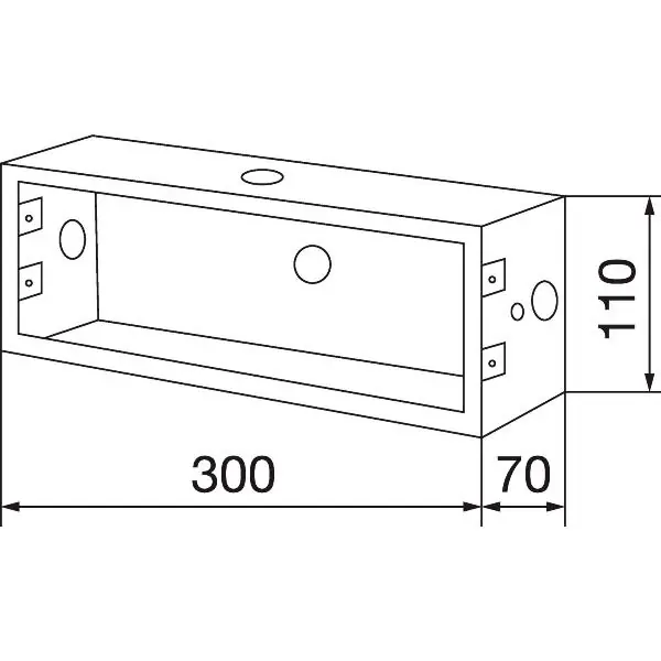 RENZ montážní box, 300 x 110 x 70 mm, ocel pozink Akční Cena