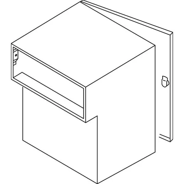 Dokud Zásoby Vydrží RENZ schránka vnitřní přímá, 300 x 330 x 205 mm, síla zdi 225 mm, ocel pozink