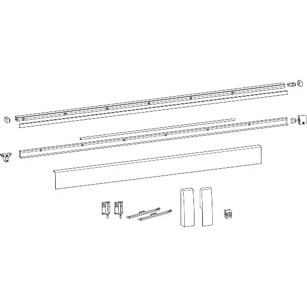 Must-Have HAUTAU ATRIUM HKS 200Z/160S/SP sada kolejnic, FFB 1651-2000 mm, bílá