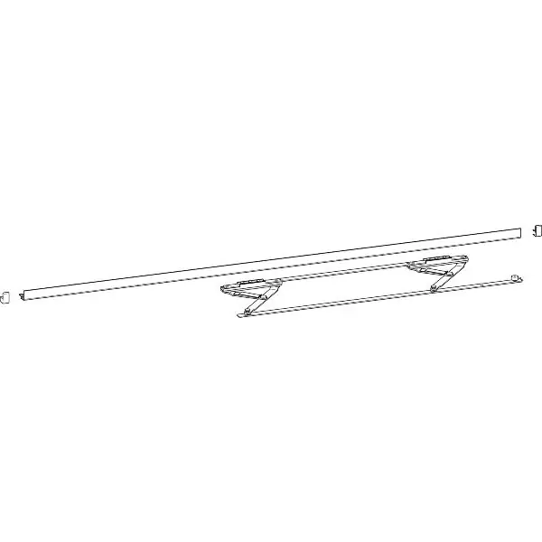Nejlepší Cena HAUTAU ATRIUM HKS 160 S sada posuvných nůžek, držák, bílá, FFB 901-1250 mm
