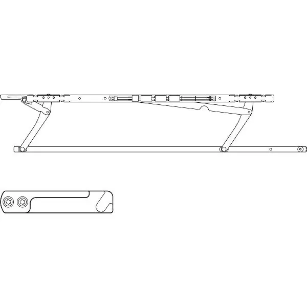 HAUTAU ATRIUM SP komfort sada posuvný nůžky, FFB 901-1250 mm,levé Nakupujte Hned