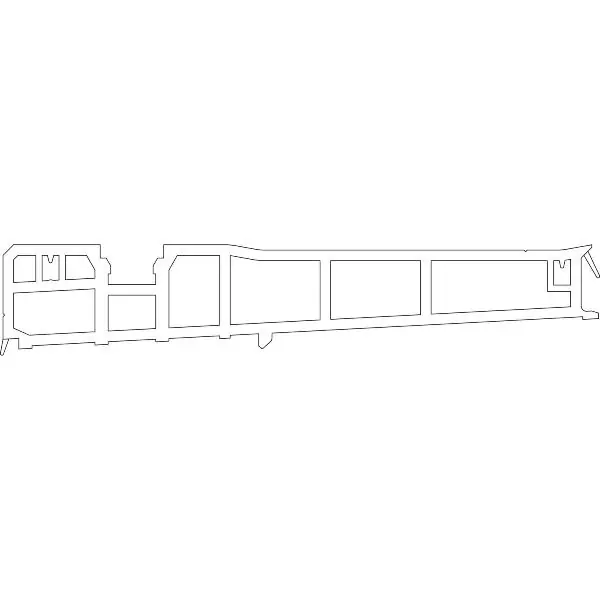 HAUTAU ThermoTop profil pro povrch. mont. 4 TS 78-87 mm,d=3500 mm, šedý plast Cenově Výhodný