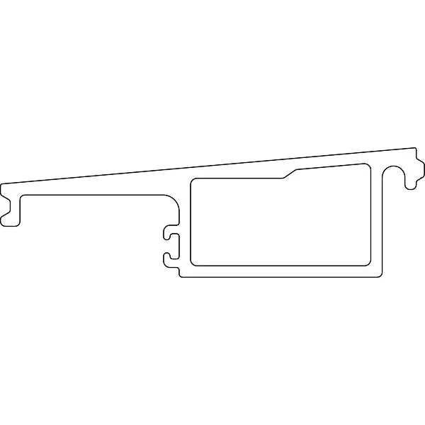 MACO Fiber-Therm rozšíření prahové lišty, Š-128 mm, D-6500mm, stříbrná (466675) Nejlepší Volba