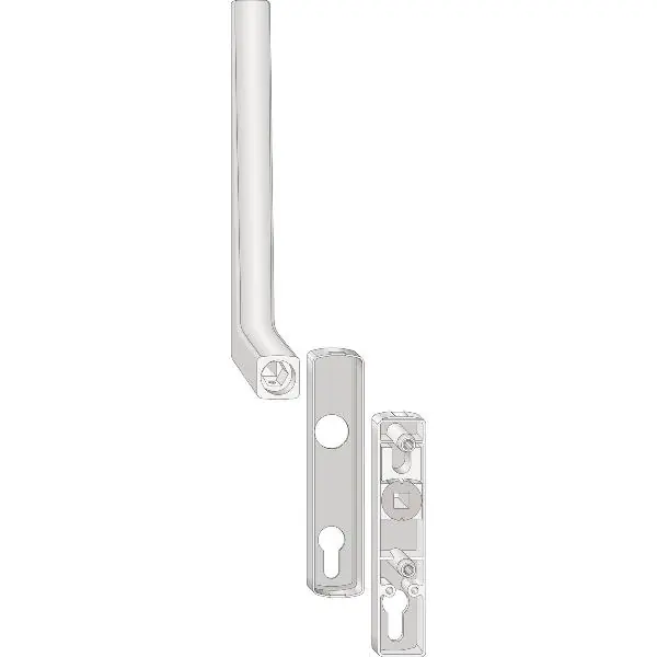Must-Have SIEGENIA PORTAL HS 300 úchytka Si-line vnější s PZ bílá RAL 9016
