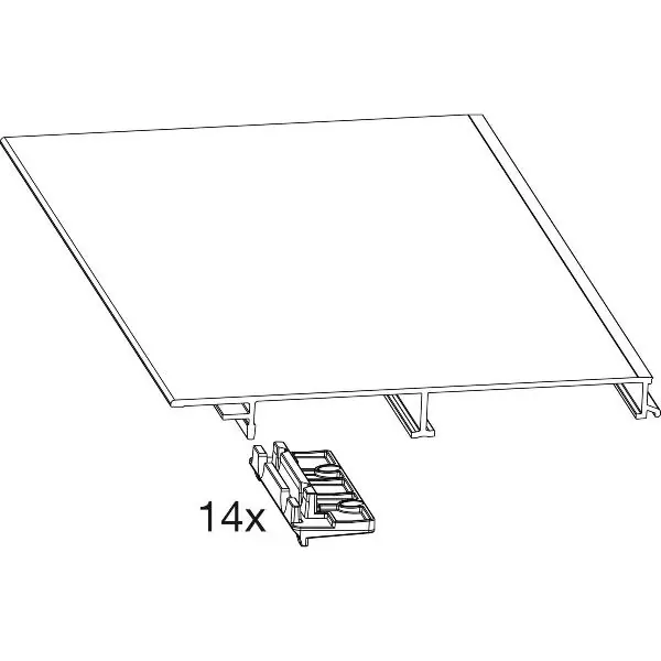 MACO Fiber-Therm nášlapný práh-sada HS pro zákl.prahovou lištu 180, 5m (104668) Speciální Cena