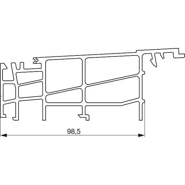 Sezónní Sleva GU Thermostep 164/204 zák. profil tělesa P1719 L=6700 mm stříbrná