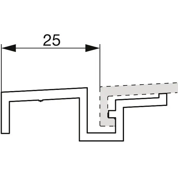 Přímo Od Výrobce GU Thermostep/Timberstep rozšiřující se profil P 1051, d=6700 mm, stř.elox