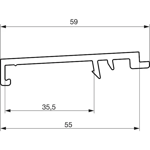 GU Thermostep 164/204 venkovní profil 144 P2151, L=6700 mm, na míru, stříbrný Aktuální