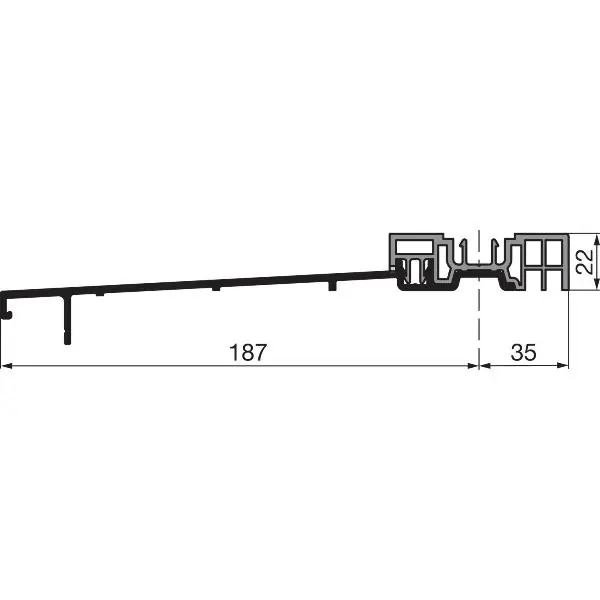 GU Timberstep 204 základní tělo prahu délka 6700 mm stříbrné Akční Nabídka