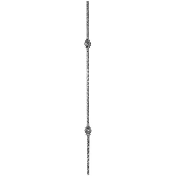 IAM DESIGN dekorativní tyč ČH 12 s 2 knopkami, délka 1000 mm, kovaná Kup Teď