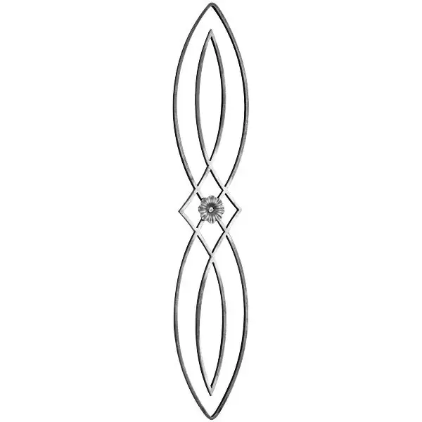 IAM DESIGN ozdobný prvek 14 x 8 /190 mm délka 1000 mm, kované železo Tovární Cena