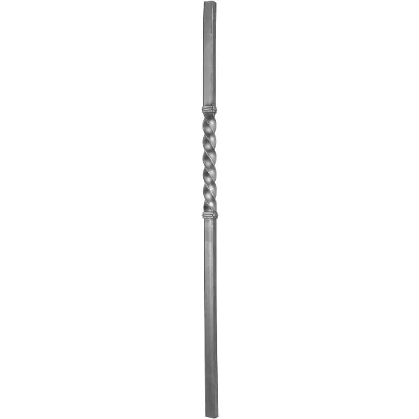 Poslední Šance IAM DESIGN počáteční tyč středem zkroucená, 30x30 x1200mm, tepané železo