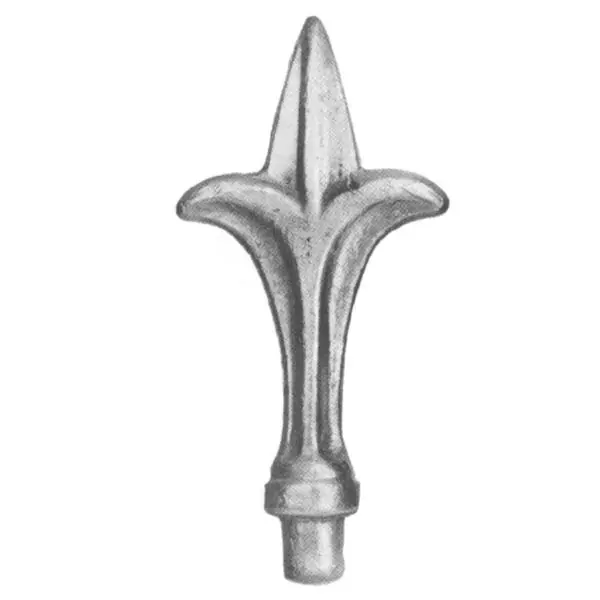 IAM DESIGN hrot výška 125 mm, základna D, kované železo Horká Nabídka