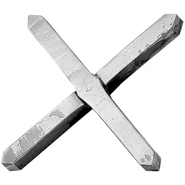 Nová Kolekce IAM DESIGN Ozdobný kříž, hladký, 100 x 100 mm, kovaný