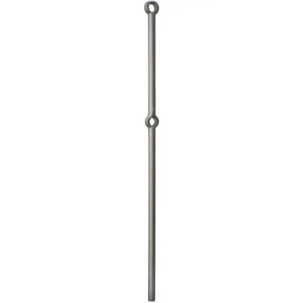 IAM DESIGN děrovaná tyč, ø 25 mm, kulatá s 2 otvory, 1200 mm, kovaná Novinka