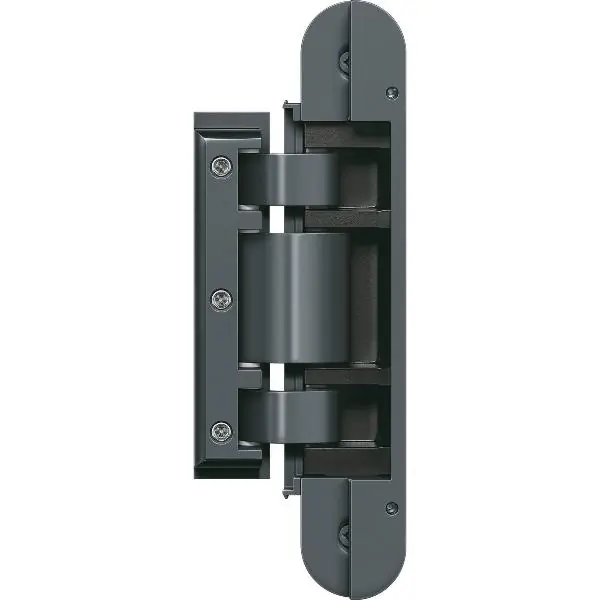 Značkový Skrytý závěs pro celoskleněné dveře TECTUS TEG 310 2D, 60kg, ocel šedá mat