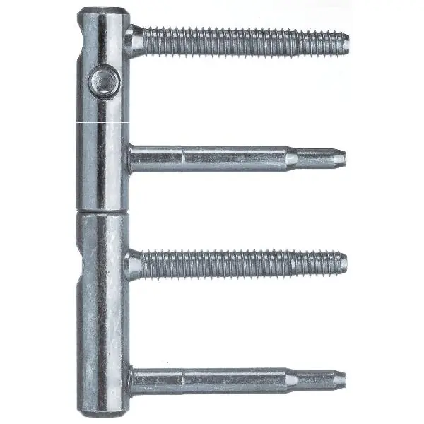 Levný Dveřní závěs ANUBA 3D, 2dílný, čepy 60 mm, výš.závěsu 112 mm, ø 15 mm, pozink