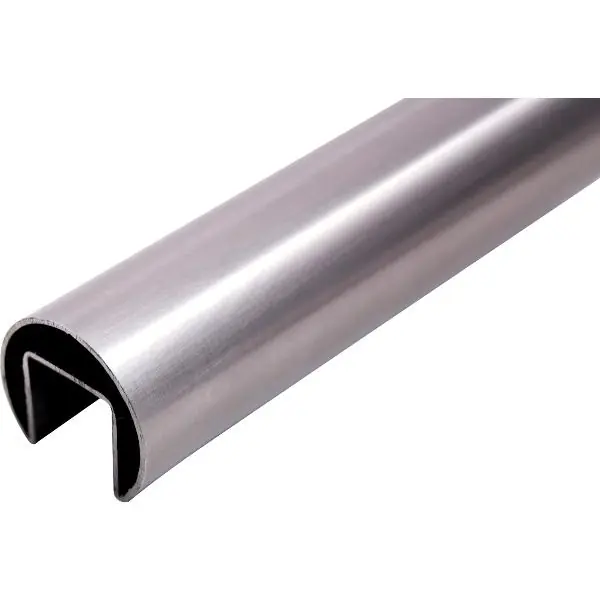 Nejlepší Volba IND.I.A madlo s drážkou pro trubku ø 42,4 x 1,5 mm, 6000 mm, nerez broušená V2A