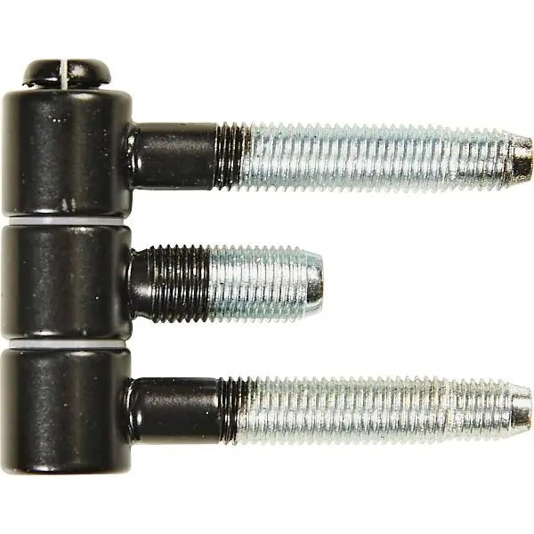 Originální Závěs pro ocel.zárubně 3dílný, pro falc.dřevěné dveře 16x46,7mm, černá ocel