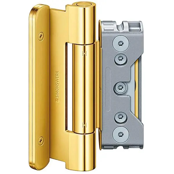 Závěs BAKA Protect 4010 3D FD 1 sada = 3 ks. ocel pozlacená Výprodej