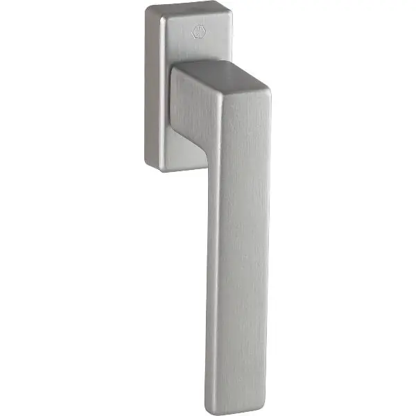 Autentický HOPPE okenní klika TOULON, čtyřhran 7 x 32-42 mm, hliník barva nerezu matná