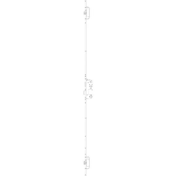 MFV-zámek GU Secury Automatic DIN, DM 65, štulp 1750 x 20 x 2,5mm, oblý,stříb Víkendová Akce