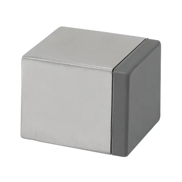 Dveřní zarážka hranatá 25 x 25, délka 30 mm, na stěnu, nerez mat Must-Have