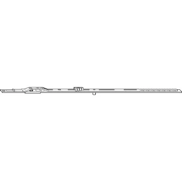 Ověřený ROTO NT/NX zakulacený prvek vodorovný D= 1080 mm stříbrný