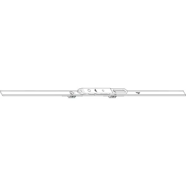 ROTO NT/NX Štulp převodovka křídla středová /variabilní D= 400 mm stříbrná Expresní Doručení
