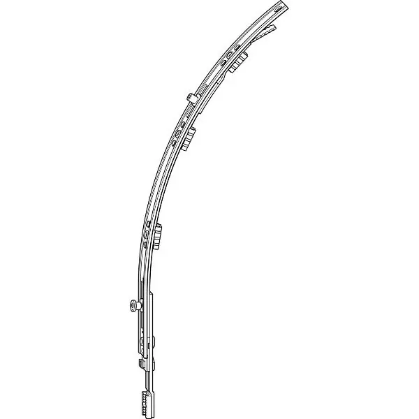 ROTO NT/NX zakulacený prvek vertikální D= 590 mm 1V/1E-čep spojitelný stříbrný Expresní Doručení