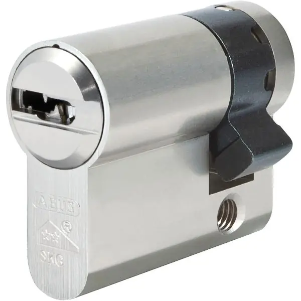 ABUS vestavná cylindrická půlvložka X12R, stejné zamykání, 55 mm, ponikl matný Výprodej