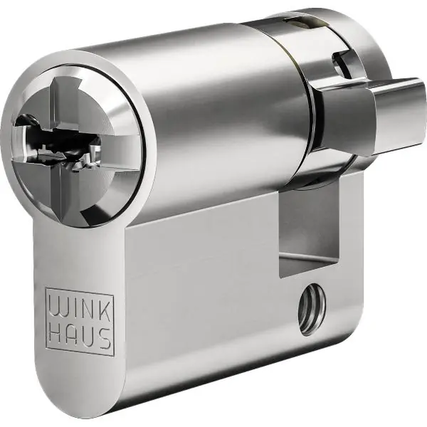 WINKHAUS vestavná půl vložka key Tec N-Tra, stejné zamykání, 35 mm Cenová Bomba