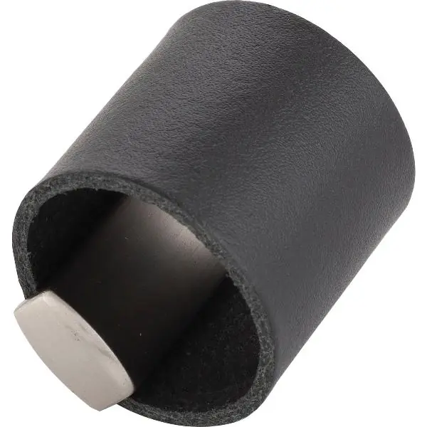 Nábytková knopka Drum LA 32, šířka 40 mm, efekt kůže/ZN černá/nerezová ocel Nejlepší Volba