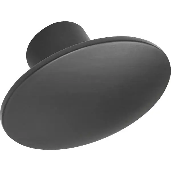 Nábytková knopka Dome 50x36 mm, zinkový tlakový odlitek, černý mat Ihned K Objednání