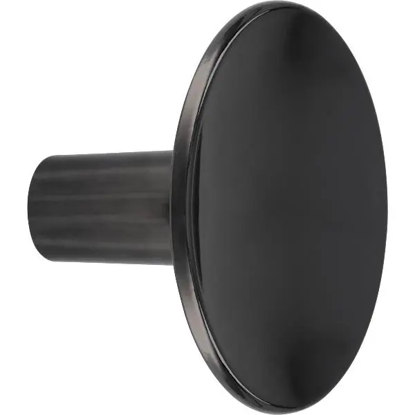 Knopka Luna ø 38 mm, hloubka 26 mm, zinkový odlitek černá mat Nejprodávanější