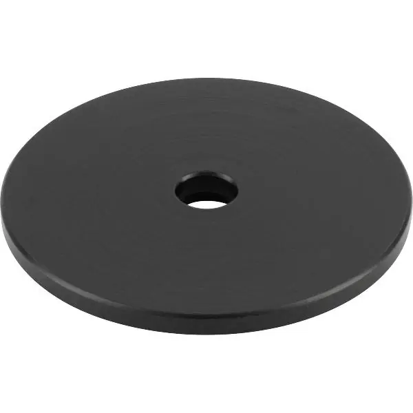 Bezpečná Platba Kulatá podkladová deska pro háčky - akustický panel, ocel černá matná