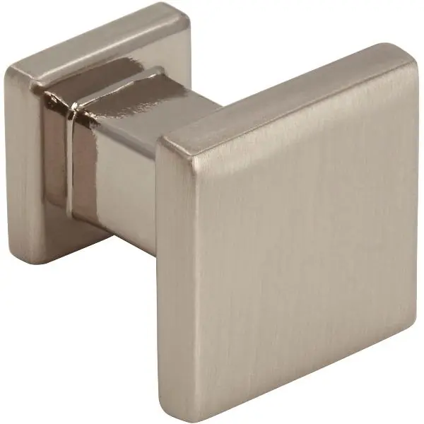 Cenově Výhodný Nábytková knopka Baios 20 x 20 mm, zinkový odlitek poniklovaný, jemně broušený